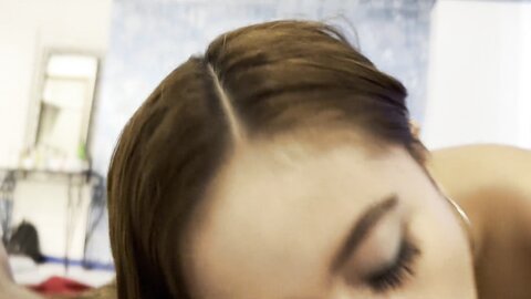 Asian Girl Sucks Dick And Licks Balls In Hotel Room