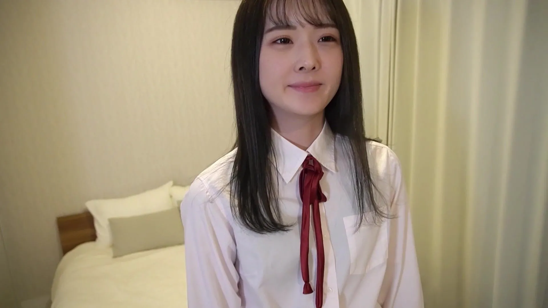 The cold air enhancing her delicate features