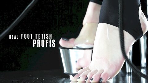 Swallow the dirt of your mistress feet, best foot domination ever