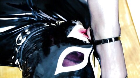 Wet panty lover, pantyhose, foot fetish, feet licking, high heels dominatrix - VULVA