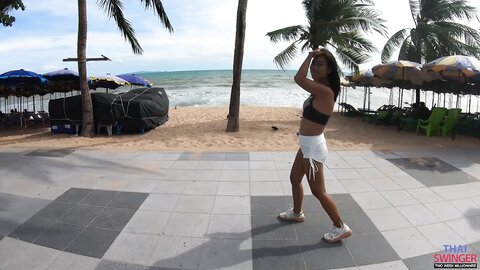 Beach Gym Squirt And Creampie With Kan