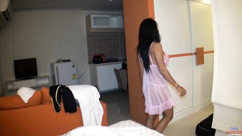 Stacked In A Pink Babydoll Pushed In Creampie