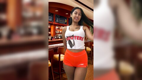 Hooters Waitress Loves Your Big Tip