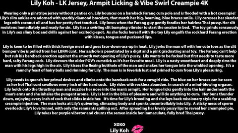 Lk Jersey Armpit Licking And Vibe Swirl Creampie