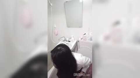 Bts Japanese *** In The Bathroom Washing Cum Off Her Face Real