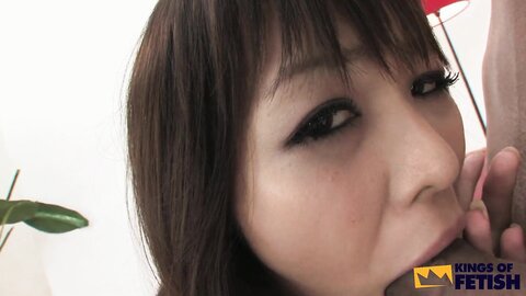 Pretty Japanese Girl Plays With A Guy And Sucks Deep His Big Dick