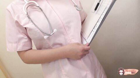 This Lovely Asian Nurse Helps The Patients Relieve Stress By Sucking Th