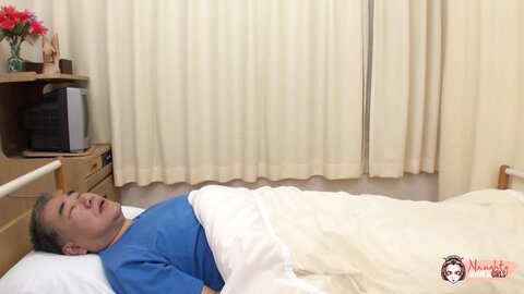 This Lovely Asian Nurse Helps The Patients Relieve Stress By Sucking Th