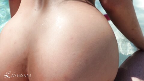 My Bareback Poolside Threesome