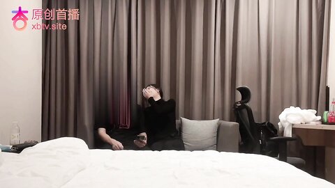 Full Black Outfit Chinese Girl Paid