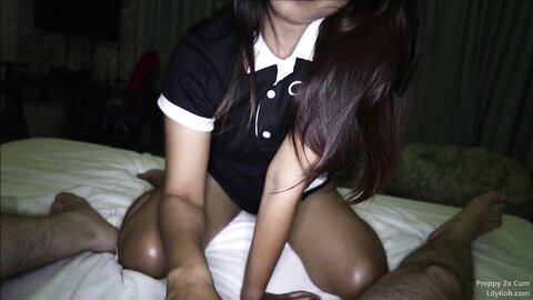 Preppy 2X Cum Swallow And Creampie