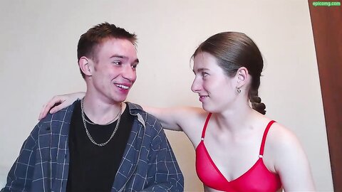 Natural Beauty 18 Yo With Pigtail Eating His Milk