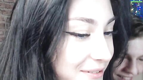 Russian Blue Eyed Brunette Teen Isa And Her Bf John