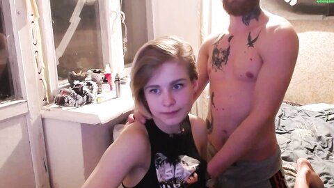 Russian Teen Blonde Kelly Gets Her Back Covered With Cum