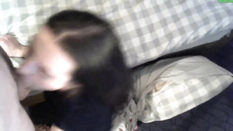 Russian Girl Gives Blowjob And Takes Cum In Mouth