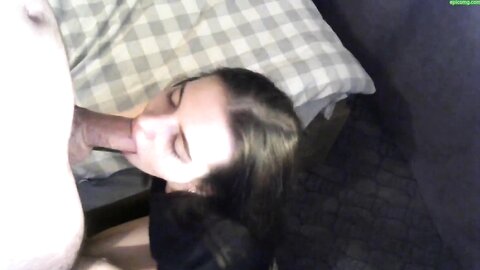 Russian Girl Gives Blowjob And Takes Cum In Mouth
