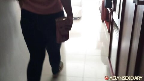 Fat Asian Chick With Massive T And A Gets 1St White Dick