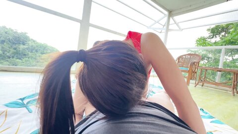 Teen Pinay Morning Ride Outdoor