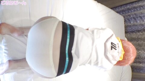 3908645-2 **University student with large flyers and big chubby tits □Rayer in a blue-*ca Yuzu-chan stain-panty microbikini, Nakadashi version 2.