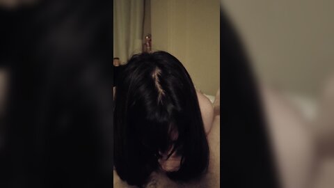 Hot Asian Girl Suck Big European Dick Until She Got Covered