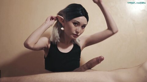 Elf Girl Sucks Human Cock For Glory