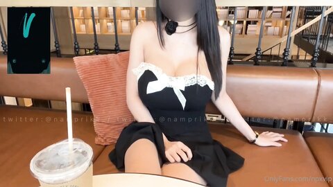 Super Sexy Asian Model Feel So Horny Show Her Hot Body In The Public