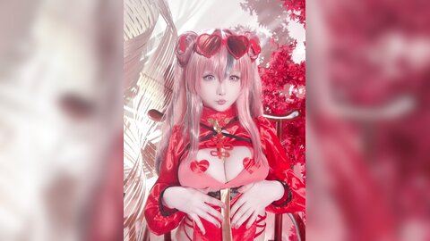 Cosplay 星之迟迟 2024年01月计划C 碧蓝航线 布莱默顿 新年旗袍ver 84P1V-3.19GB