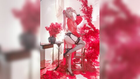 Cosplay 星之迟迟 2024年01月计划C 碧蓝航线 布莱默顿 新年旗袍ver 84P1V-3.19GB