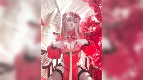 Cosplay 星之迟迟 2024年01月计划C 碧蓝航线 布莱默顿 新年旗袍ver 84P1V-3.19GB