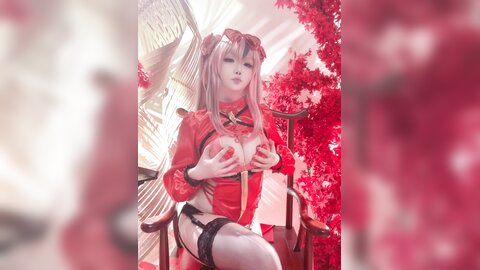 Cosplay 星之迟迟 2024年01月计划C 碧蓝航线 布莱默顿 新年旗袍ver 84P1V-3.19GB