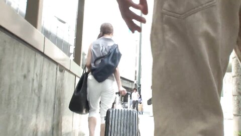 I Got Excited About The Womans Ass With Transparent Underwear And Whe