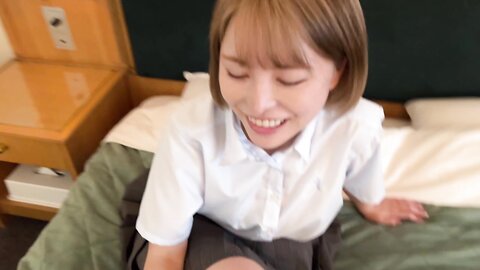 534POK-047 [Personal shooting] Tall busty uniform beauty small girl and dad's life