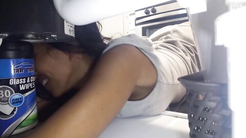 Asian Girl Gets Stuck And Fucked
