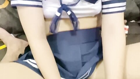 Japanese School Uniform And Her Pussy Is Very Beautiful