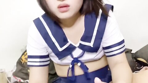 Japanese School Uniform And Her Pussy Is Very Beautiful