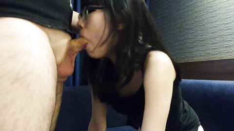 Nerdy Asian Teen Girl With Glasses Getting Deepthroat