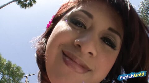 Hot Asian Brunette Gets Her Tight Pussy Rammed By Big White Cock