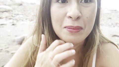 Compilation Of Blowjobs In Public Places Japanese Babe Sucks On The Bea