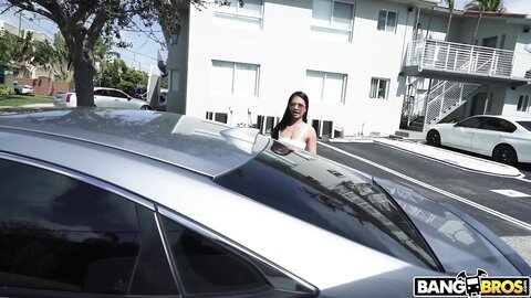 Asian slut Paisley Paige fucked on bang bus