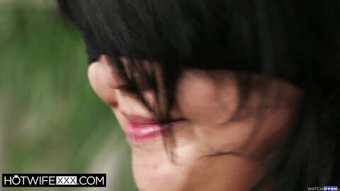 Asian slut Saya Song takes a big white cock