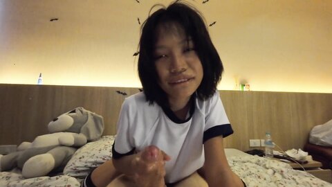 Asian Girl Gets Fucked Without Condom And Cummed On