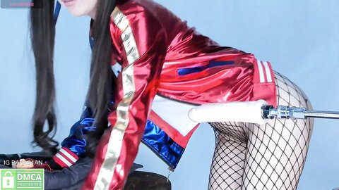 超顶❤️Cos女神】Beae✨ 网丝小丑女精油蜜臀