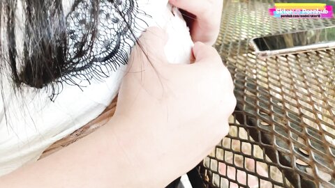 At Coffee Shop Thailand With Sexy Girl โชว์เสียวร้านกาแฟ