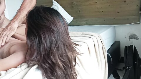 Tiny asian used hard