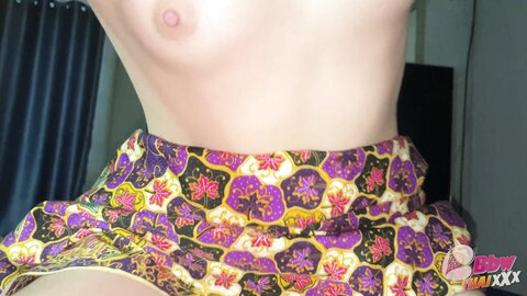 Girl In Thai Silk Skirt Loves To Be Fucked แก้วตาใส่ผ้าถุง Full  Unce