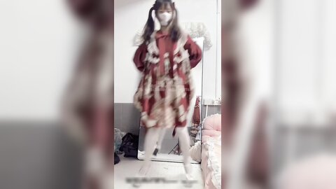 00后清纯反差少女『Lt软软兔』✅汉服裙 双马尾 白丝 Lo鞋1