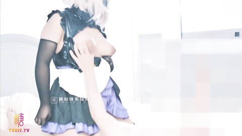 极品❤️爆乳尤物】奶桃✨ Fgo玛修女仆侍奉淫技 乳夹骑乘抽桩榨精