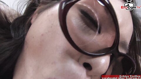 Brunette Asian Girl Gets An Orgasm After Sex And A Creampie