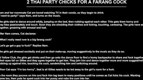 Thai Party Chicks For A Farang Cock