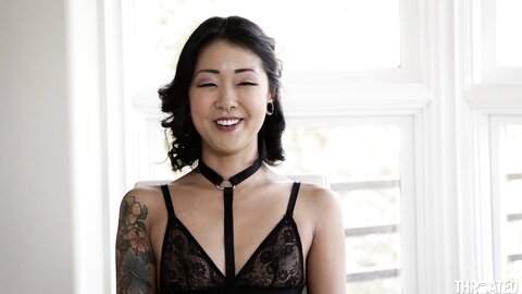 Asian Saya Song sloppy face fuck